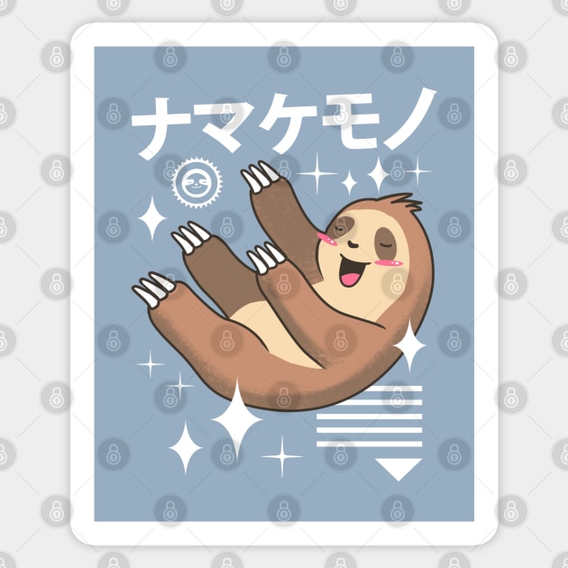 Kawaii Sloth Sticker by Vincent Trinidad Art